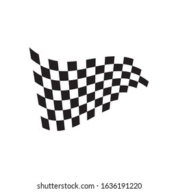 Race flag icon, simple design illustration vector