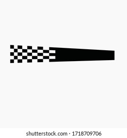 Race flag icon, simple design illustration vector