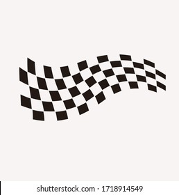 Race flag icon, simple design illustration vector svg