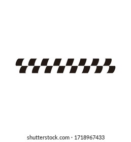 Race flag icon, simple design illustration vector