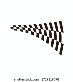 Race flag icon, simple design illustration vector