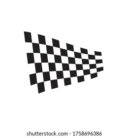 Icono de marca de carrera, plantilla de logotipo de marca de raza de diseño simple