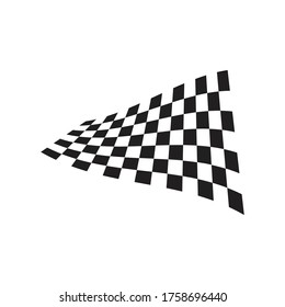 Symbol für Race-Flagge, einfache Design-Logo-Vorlage