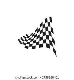 Icono de marca de carrera, plantilla de logotipo de marca de raza de diseño simple