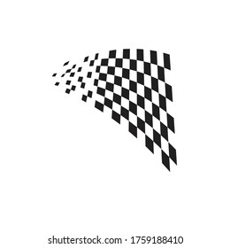 Icono de marca de carrera, plantilla de logotipo de marca de raza de diseño simple