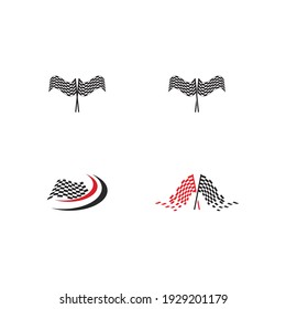 Icono de marca de carrera, vector de ilustración de diseño simple