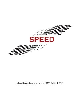  Race flag icon  simple design race flag logo template