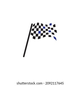 Icono de marca de carrera, vector de ilustración de diseño simple