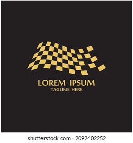Icono de marca de carrera, vector de ilustración de diseño simple