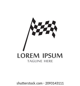 Icono de marca de carrera, vector de ilustración de diseño simple