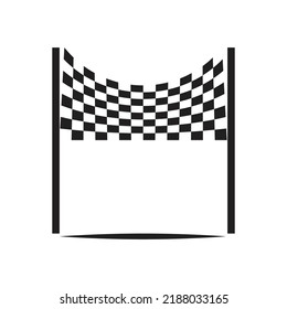 Race flag icon simple design illustration vector