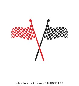 Race flag icon simple design illustration vector
