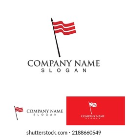 Race flag icon, simple design illustration vector