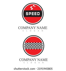 Icono de marca de carrera, vector de ilustración de diseño simple