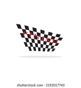 Icono de marca de carrera, vector de ilustración de diseño simple