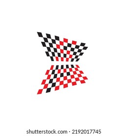 Icono de marca de carrera, vector de ilustración de diseño simple