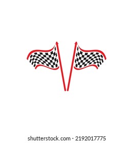 Icono de marca de carrera, vector de ilustración de diseño simple