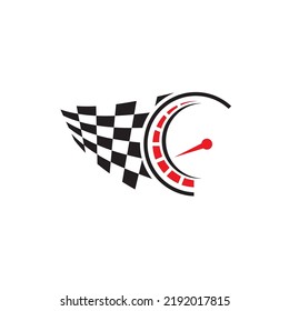 Race-Flag-Symbol, einfache Design-Vektorgrafik
