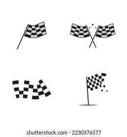 Icono de marca de carrera, vector de ilustración de diseño simple