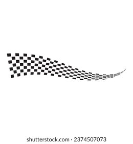 Icono de marca de carrera, vector de ilustración de diseño simple