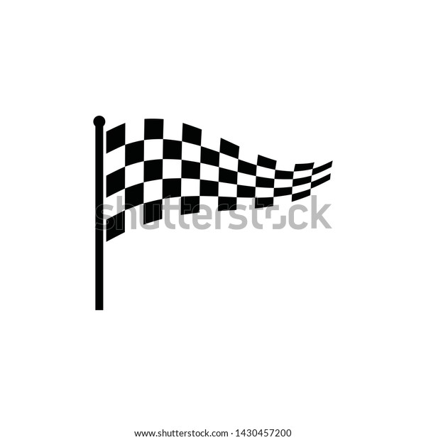 Race flag icon, simple design\
illustration vector. Speed Flag Simple Design Illustration\
Vector