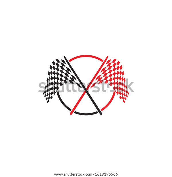 Race flag\
icon, simple design illustration\
vector