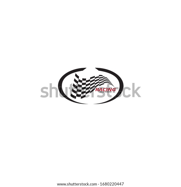 Race flag icon, simple design race flag logo
template - Vector