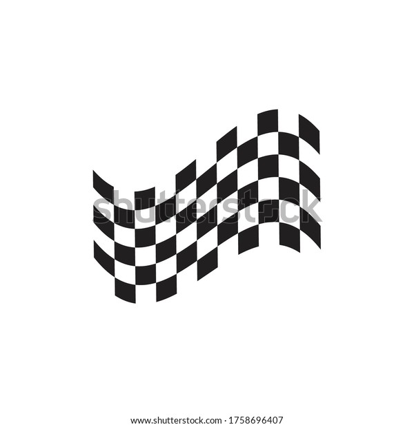 Race\
flag icon, simple design race flag logo\
template