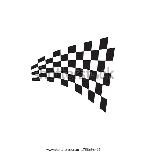 Race\
flag icon, simple design race flag logo\
template
