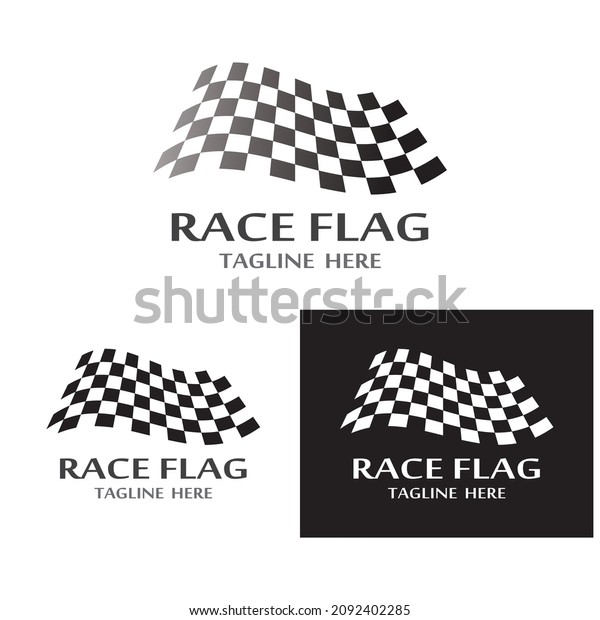 Race flag\
icon, simple design illustration\
vector