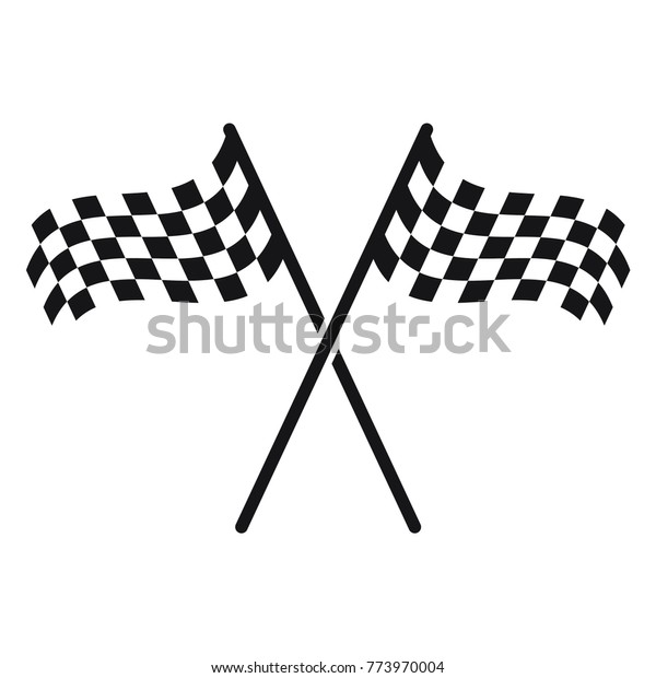 race\
flag icon, simple design race flag logo template\
