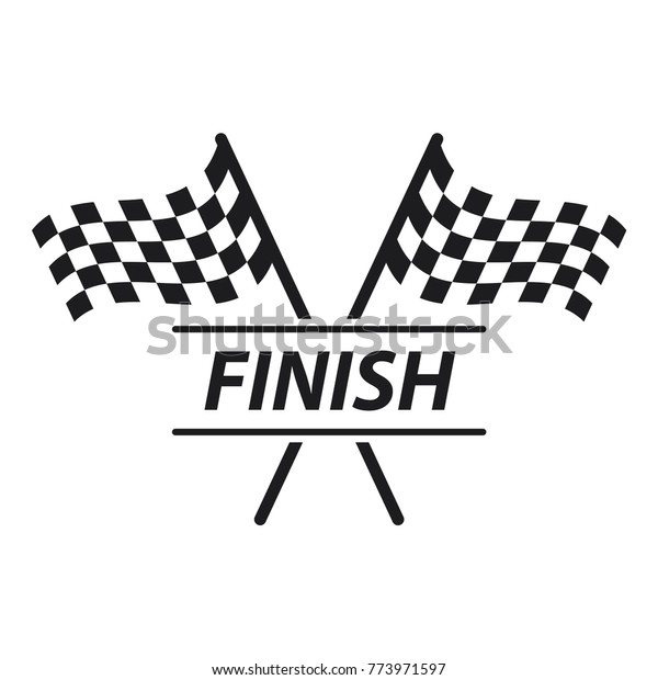 race\
flag icon, simple design race flag logo template\
