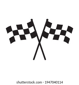 Race flag icon. Start icon