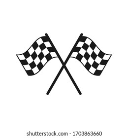 Race Flag Icon Start Icon Vector Stock Vector (Royalty Free) 1703863660