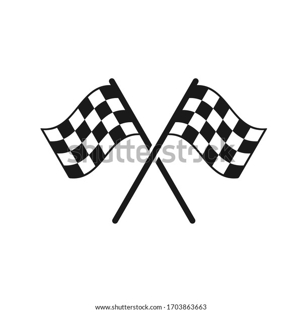 Race Flag Icon Start Icon Vector Stock Vector (Royalty Free) 1703863663