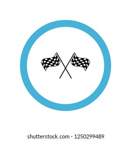 race flag icon symbol. Premium quality isolated race flag vector icon in trendy style. race flag element.