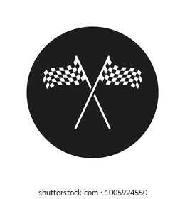 race flag icon in trendy flat style, flag icon 