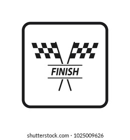 race flag icon in trendy flat style 