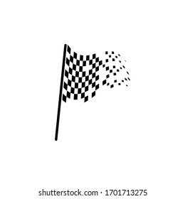 Race flag icon vector design illustration
