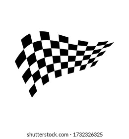 Race Flag Symbol Vektorbild isoliert auf weißem Hintergrund. Geschwindigkeitssymbol