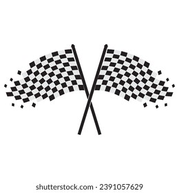Race flag icon vector illustration template design