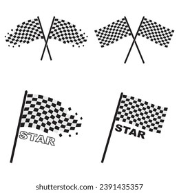 Diseño de la ilustración de la ilustración del vector del icono de la marca de la raza