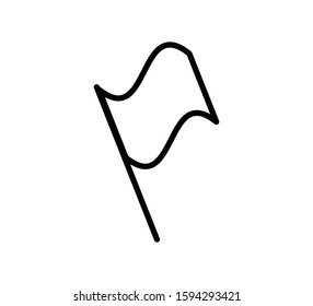 Race flag icon vector logo template