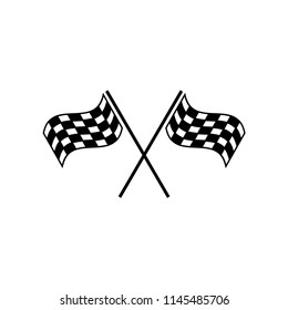 Race flag icon vector icon. Simple element illustration. Race flag symbol design. Can be used for web and mobile.