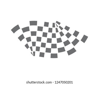 Race flag icon vector template