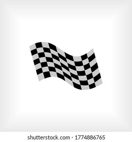 Race Flag Icons. Race Champion Symbol - Vector.