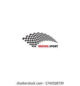 Race flag icon,simple design illustration vector