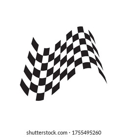 race flag illustration logo vector