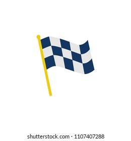 Race Flag Logo Icon Design