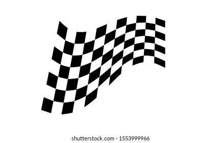 Race flag logo icon, modern simple design illustration vector template
